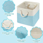 6 Pack 13x13 Inch Cube Storage Bins Fabric Square Cube Baskets - Image 3