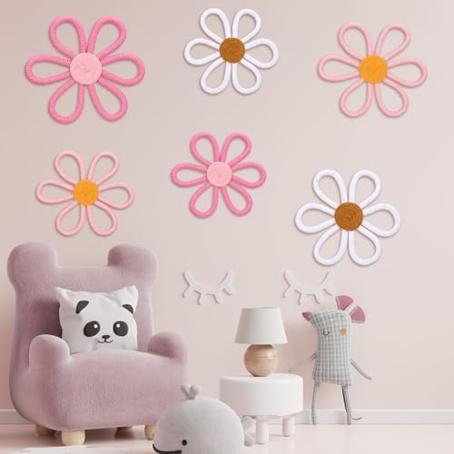 Barydat 6 Pcs Daisy Nursery Decor Flower Cute Color - Image 3
