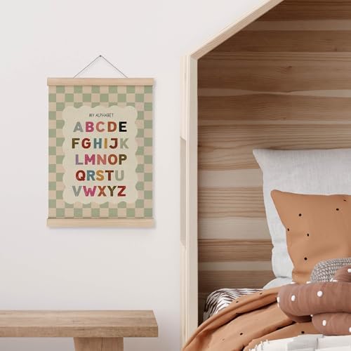 MAQIKA Boho Alphabet Number Classroom Poster Framed - Image 6