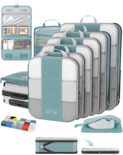 OlarHike 10 Set Compression Packing Cubes by OlarHike
