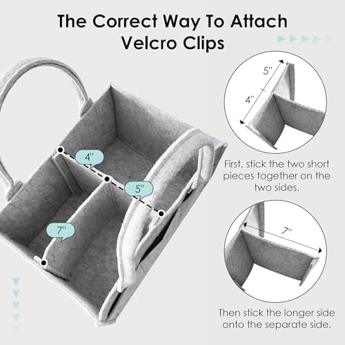 HIPHOP PANDA 2-Pack Diaper Caddy Organizer - Image 3