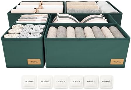 Dresser Drawer Organizer Clothes, 6 Pack Foldable Storage Boxes by Unknown