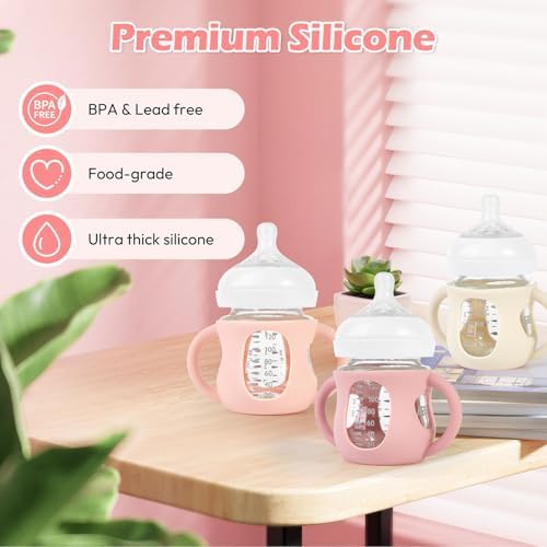 3 Pack Silicone Sleeves for Philips Avent Natural Glass Baby Bottles - Image 6