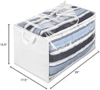 Whitmor Zippered Jumbo Storage Bag, Extra Large 34 Gallon, Breathable Non-Woven - Image 4