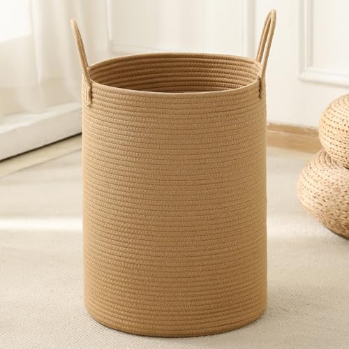 Laundry Basket Hamper Tall Rope Storage Woven by AMTOTAM