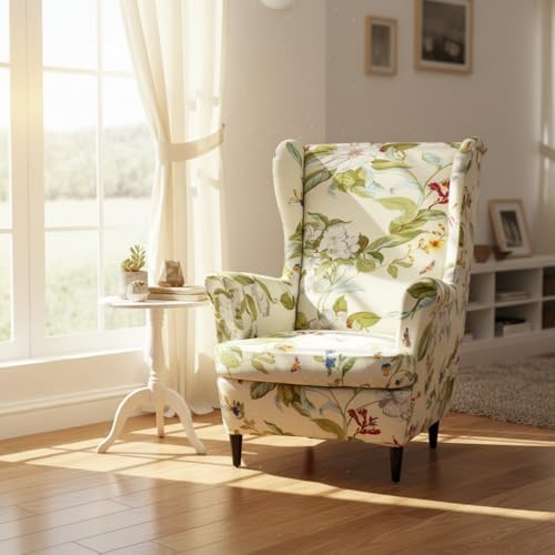 NILUOH Wingback Chair Covers 2-Piece, Armchair Slipcovers - Image 2