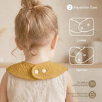 6-Pack Muslin Baby Bibs for Drooling & Teething, Absorbent Bib - Image 4