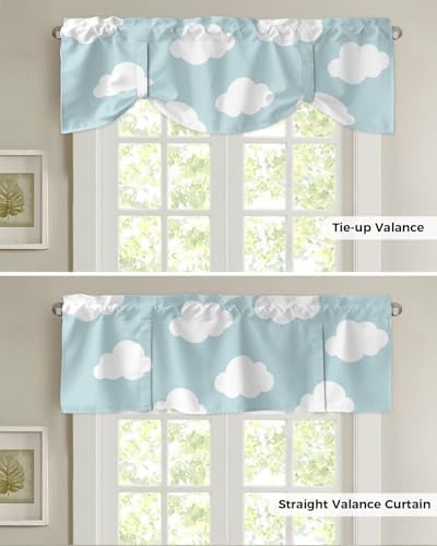 Vandarllin Kids Blackout Tie Up Valance Curtains - Image 5