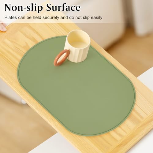 Silicone Placemat Set of 4, Heat Resistant Placemats - Image 6