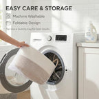 JMvicyroam 65L Extra Large Machine Washable Cotton Rope Blanket Basket - Image 5