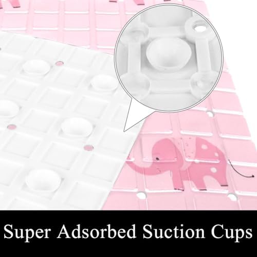 Bath Tub Shower Mat, Washable Bathtub Floor Mats, Suction Cups and Drain Holes - Image 3