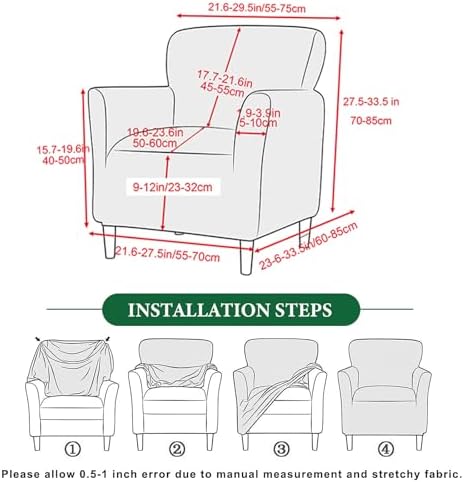 Stretch Chair Covers Armchair Slipcovers - Image 3