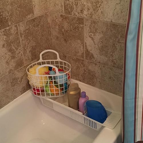 Expandable Bath Tray, 10 Pack Plastic Bathtub Shelf Dishwasher Safe Bath Caddy - Image 5