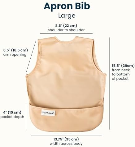 Tiny Twinkle Mess Proof Baby Bibs | 2 Pack Waterproof Toddler Bib - Image 4