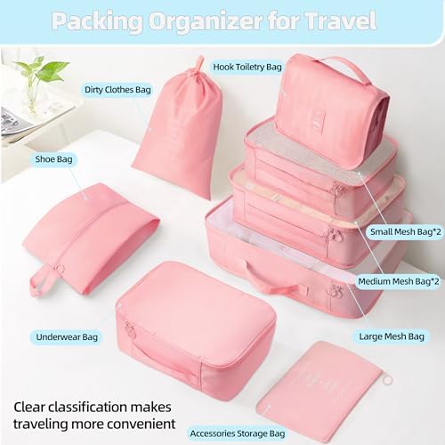 10 Pcs Set Packing Cubes - Image 3