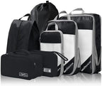 NICOSHOW 7 Set Compression Packing Cubes by NICOSHOW