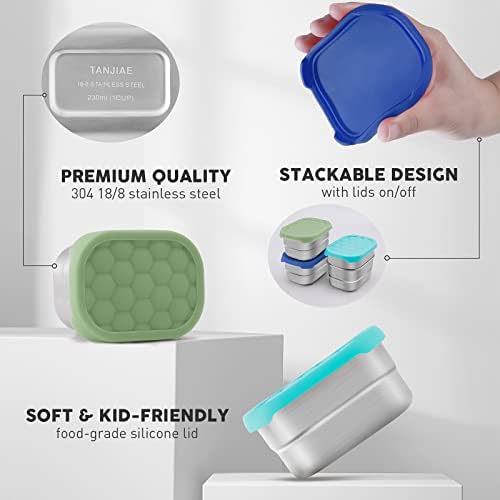 Tanjiae Small Stainless Steel Snack Containers - Image 3