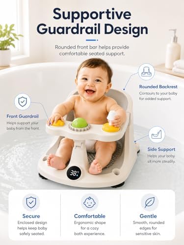 Baby Bath Seat for Babies Sitting Up, Baby Bath Chair - Image 3