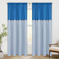 ASPMIZ Cotton Linen Curtains for Living Room, Rod Pocket & Back Tab Boho by ASPMIZ