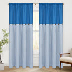 ASPMIZ Cotton Linen Curtains for Living Room, Rod Pocket & Back Tab Boho by ASPMIZ