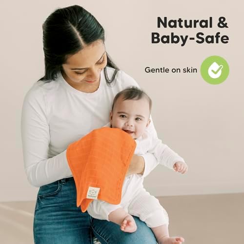 KeaBabies Cotton Muslin Burp Cloths Baby Boy - Image 5
