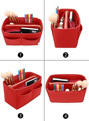 LEXSION Felt Purse Organizer Insert, Tote Bag Shaper Dividers - Image 4