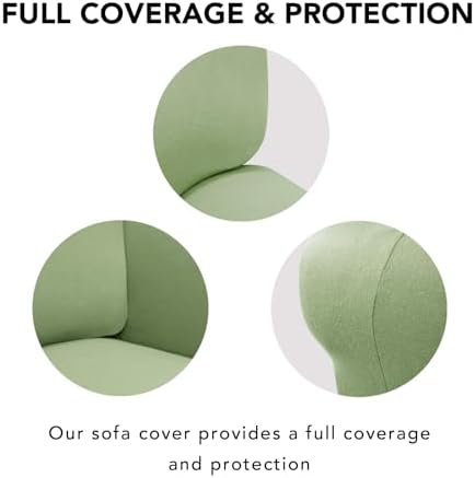 PureFit Stretch Loveseat Covers Fleece Couch Covers - Image 4