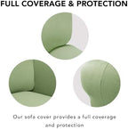 PureFit Stretch Loveseat Covers Fleece Couch Covers - Image 4