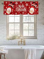 Vandarllin Red Merry Christmas Valance Curtains - Image 6