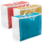 VitalUp Clear Plastic Storage Bags, Durable Zippered Storage Bags by Vitalup