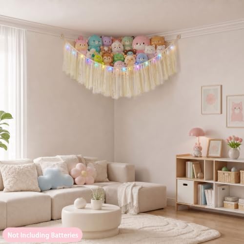 FIOBEE Stuffed Animals Net LED Light Toy Hammock - Image 5