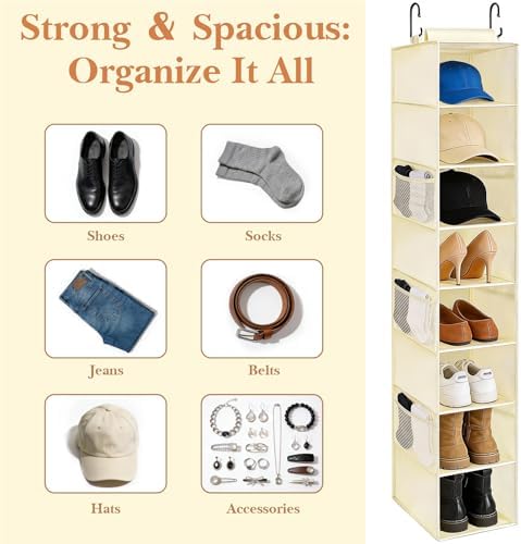 Hanging Shoe Organizer for Closet - Image 7