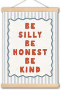 DNEULYR Kids Room Wall Art Poster, Be Silly Honest Be Kind Wall Decor, 12x16 by Unknown