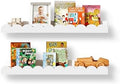 Nursery Floating Shelves for Kids Room, 2 Pack 23.6 Inch White Wall Shelves by Unknown