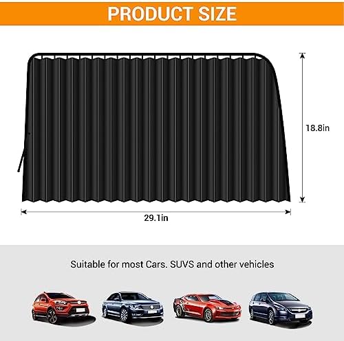 ZATOOTO Car Side Window Sun Shades, Car Curtains - Image 5