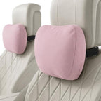 2 PCS Car Pillow for Driving Seat Soft Suede Headrest Neck & Lumbar Support by GoodpillowBetterdriver