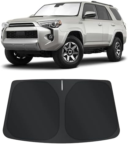 TINGLU Sun Shade for Toyota 4Runner 2010-2024 2025 Accessories Windshield Sun by TINGLU