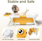 BUNWAG Baby Bathtub, Collapsible Newborn Bathtub - Image 2