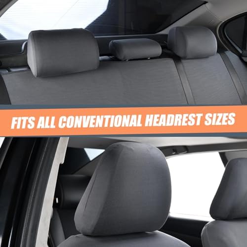 2 PCS Car Seat Headrest Cover, Reusable Flexible Headrest Protector, Universal - Image 2