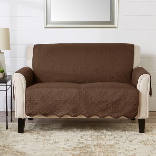 Great Bay Home Reversible Loveseat Cover by GreatBayHome