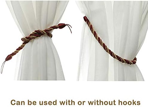 BEL AVENIR Curtain Tiebacks Ropes Tie-Backs, Handmade Holdbacks - Image 5