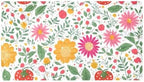 Bathtub Mat Non Slip 26.8x15.1In, Tomato Florals Bath Mat by Anna+Cowper
