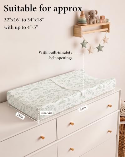 Yoofoss 2-Pack Diaper Changing Pad Cover - Image 3