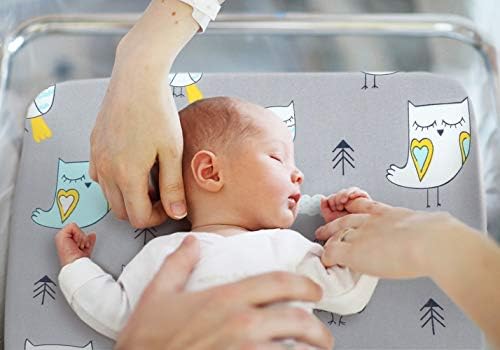 Stretchy Bassinet Sheet Set BROLEX 2 Pack Snug Fitted Cradle Fitted Sheets - Image 5