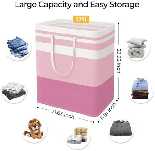 HomeHacks 2 Pack Large Laundry Baskets, Laundry Hampers Bags - Image 4