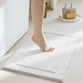 GRANNY SAYS White Bathroom Rug, Cute Bath Mat by GRANNYSAYS
