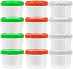 EONJOE 16oz Plastic Freezer Food Soup Containers by EONJOE