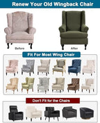 CRFATOP Wingback Chair Covers Wing Armchair Slipcovers - Image 3
