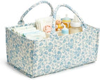 Diaper Caddy Organizer, Cute Floral Nursery Storage Basket, Soft Portable by Ankick