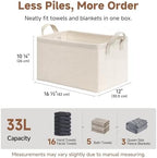 StorageWorks Linen Closet Organizers, Fabric Storage Bin - Image 6